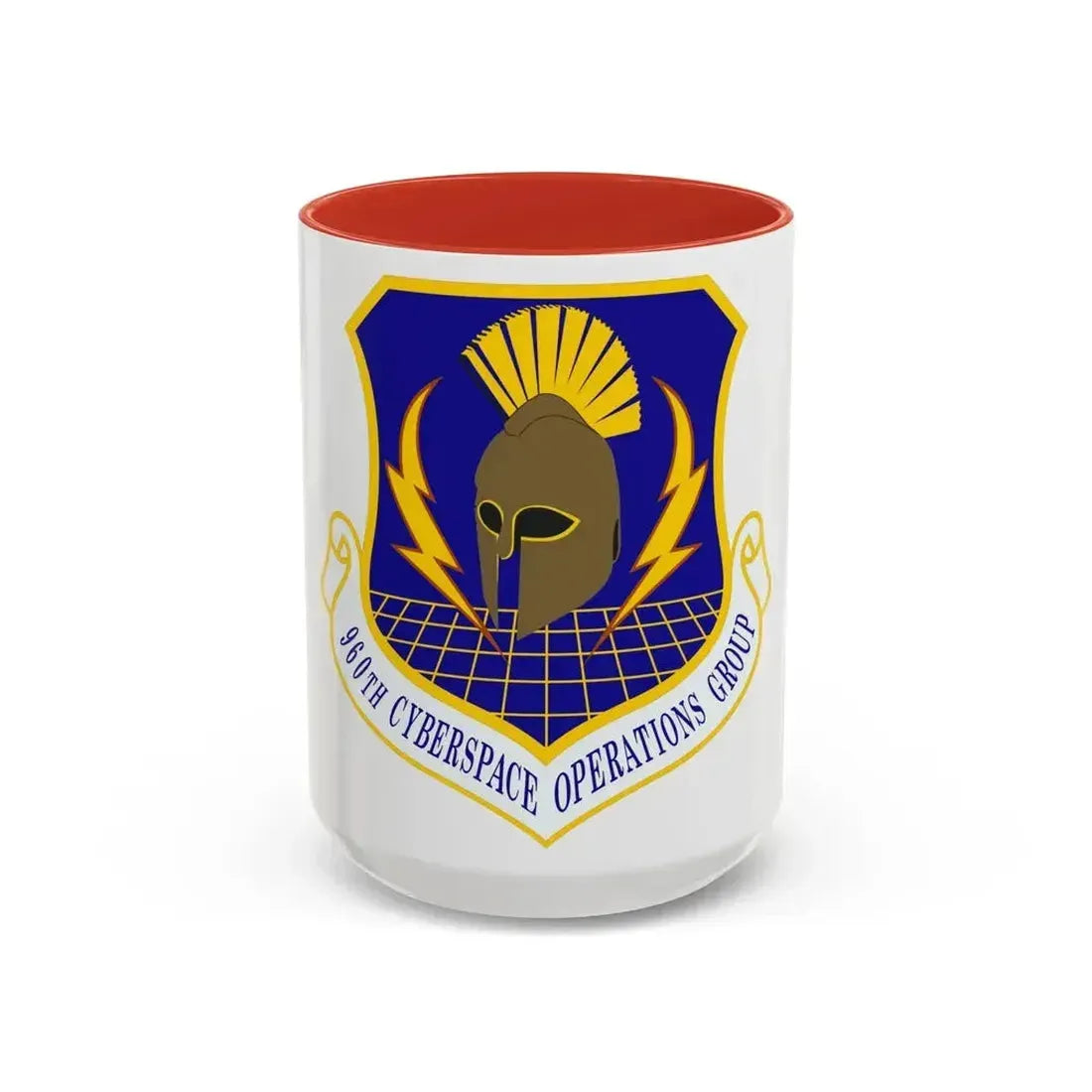 960th Cyberspace Operations Group (U.S. Air Force) Accent Coffee Mug 15oz Red - Go Mug Yourself
