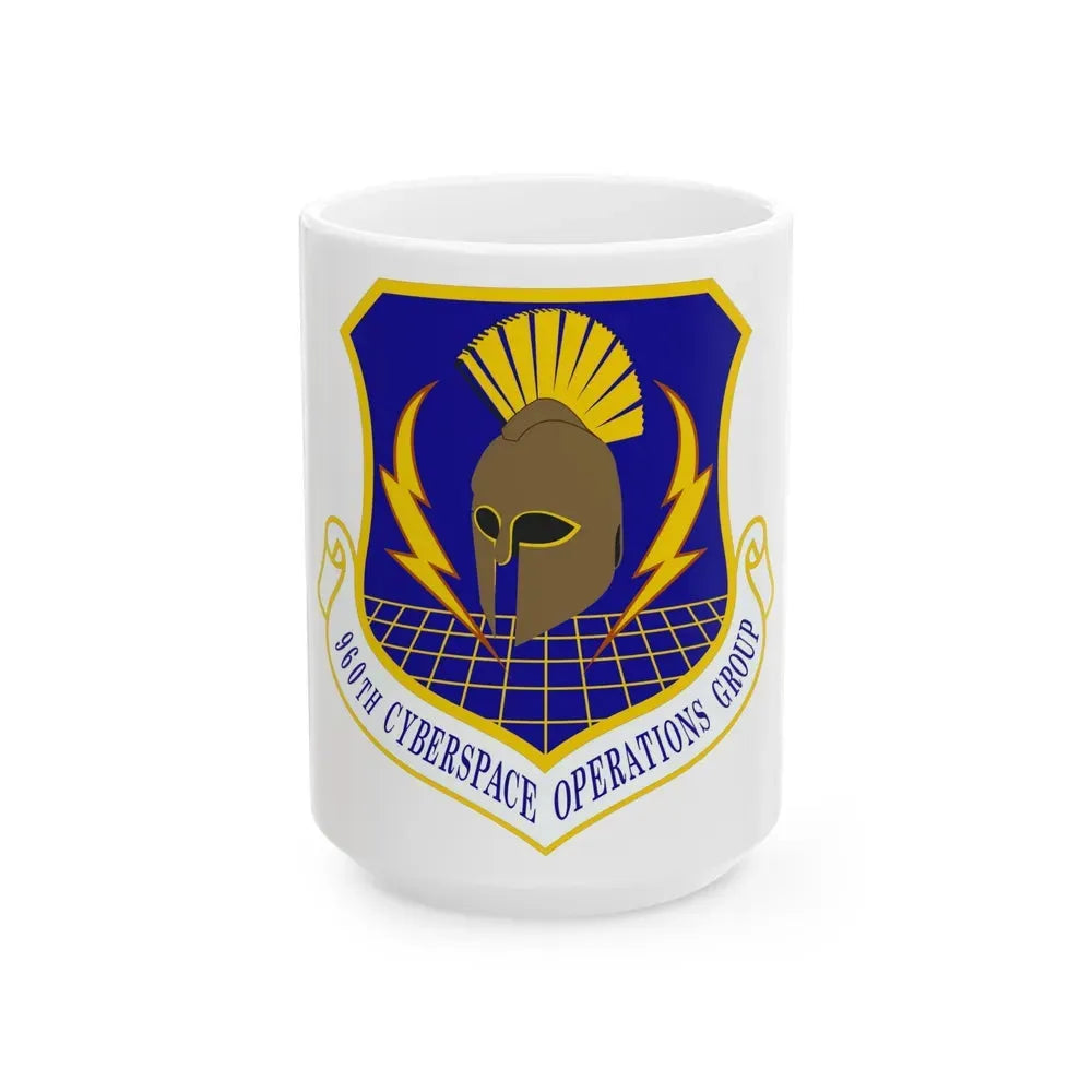 960th Cyberspace Operations Group (U.S. Air Force) White Coffee Mug 15oz - Go Mug Yourself
