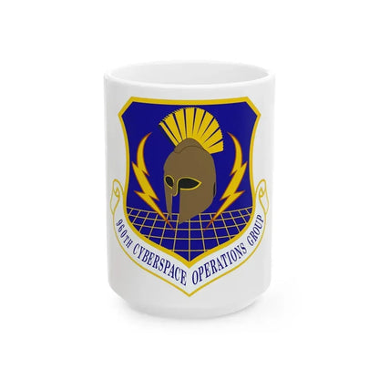 960th Cyberspace Operations Group (U.S. Air Force) White Coffee Mug 15oz - Go Mug Yourself