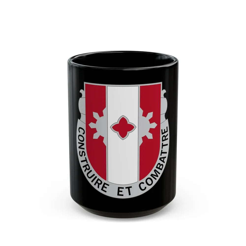 961 Engineer Battalion (U.S. Army) Black Coffee Mug-15oz-Go Mug Yourself