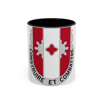 961 Engineer Battalion (U.S. Army) Accent Coffee Mug 11oz Black - Go Mug Yourself