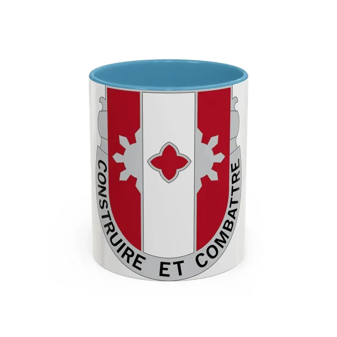961 Engineer Battalion (U.S. Army) Accent Coffee Mug 11oz Light Blue - Go Mug Yourself