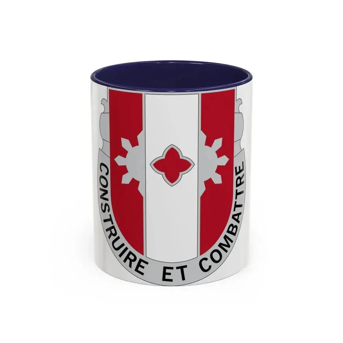 961 Engineer Battalion (U.S. Army) Accent Coffee Mug 11oz Navy - Go Mug Yourself