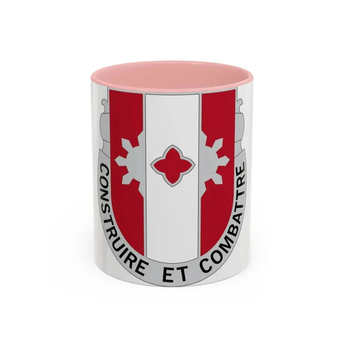 961 Engineer Battalion (U.S. Army) Accent Coffee Mug 11oz Pink - Go Mug Yourself