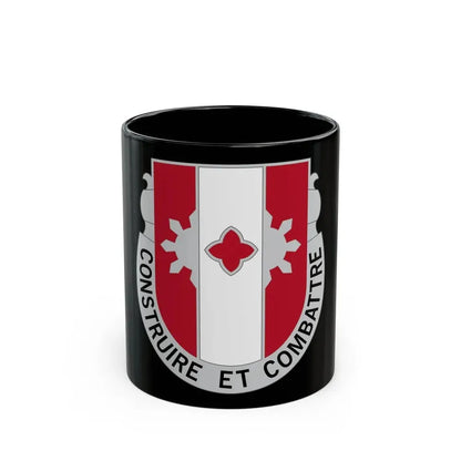961 Engineer Battalion (U.S. Army) Black Coffee Mug 11oz - Go Mug Yourself