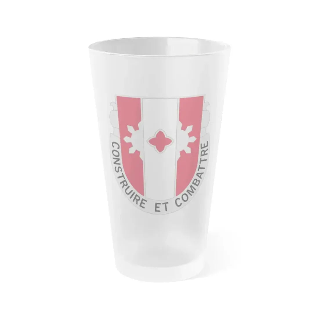 961 Engineer Battalion (U.S. Army) Frosted Pint Glass 16oz Default Title - Go Mug Yourself