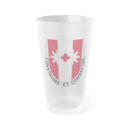 961 Engineer Battalion (U.S. Army) Frosted Pint Glass 16oz Default Title - Go Mug Yourself