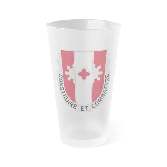 961 Engineer Battalion (U.S. Army) Frosted Pint Glass 16oz Default Title - Go Mug Yourself