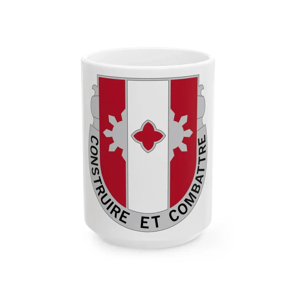 961 Engineer Battalion (U.S. Army) White Coffee Mug 15oz - Go Mug Yourself