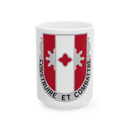 961 Engineer Battalion (U.S. Army) White Coffee Mug 15oz - Go Mug Yourself
