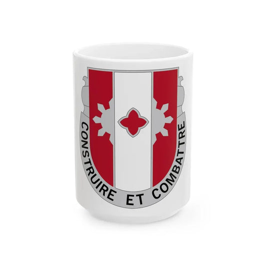 961 Engineer Battalion (U.S. Army) White Coffee Mug 15oz - Go Mug Yourself