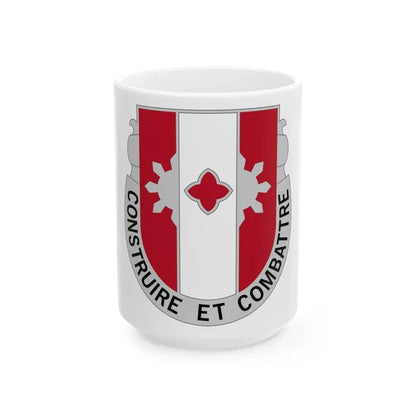 961 Engineer Battalion (U.S. Army) White Coffee Mug 15oz - Go Mug Yourself