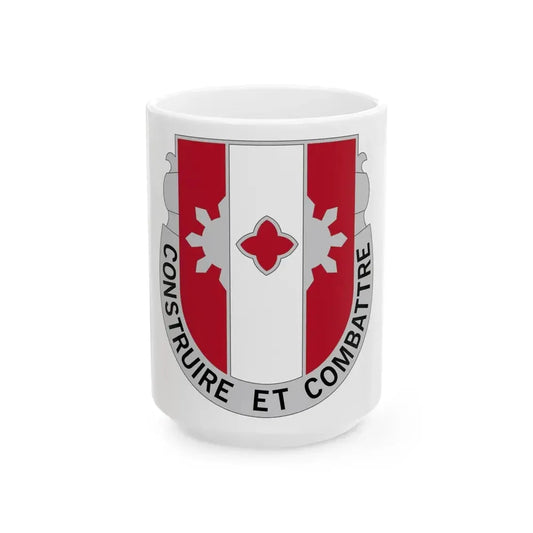 961 Engineer Battalion (U.S. Army) White Coffee Mug 15oz - Go Mug Yourself