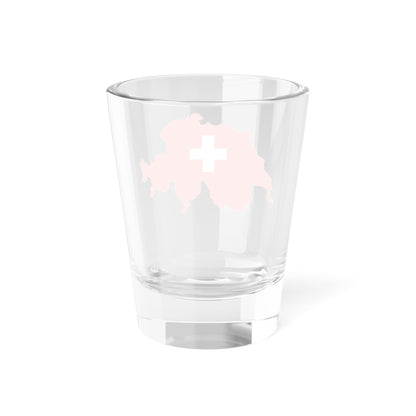 CARTE DRAPEAU SUISSE (Switzerland) Shot Glass 1.5oz