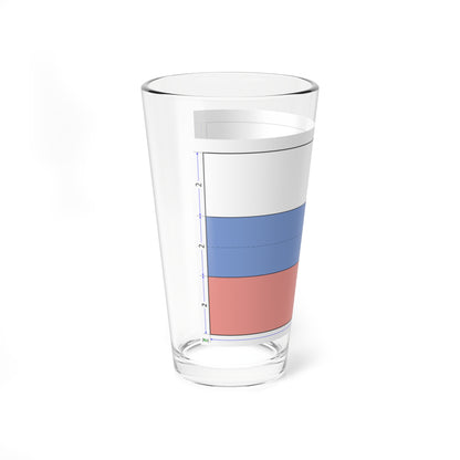 Flag of Russia construction sheet (Russia) Pint Glass 16oz