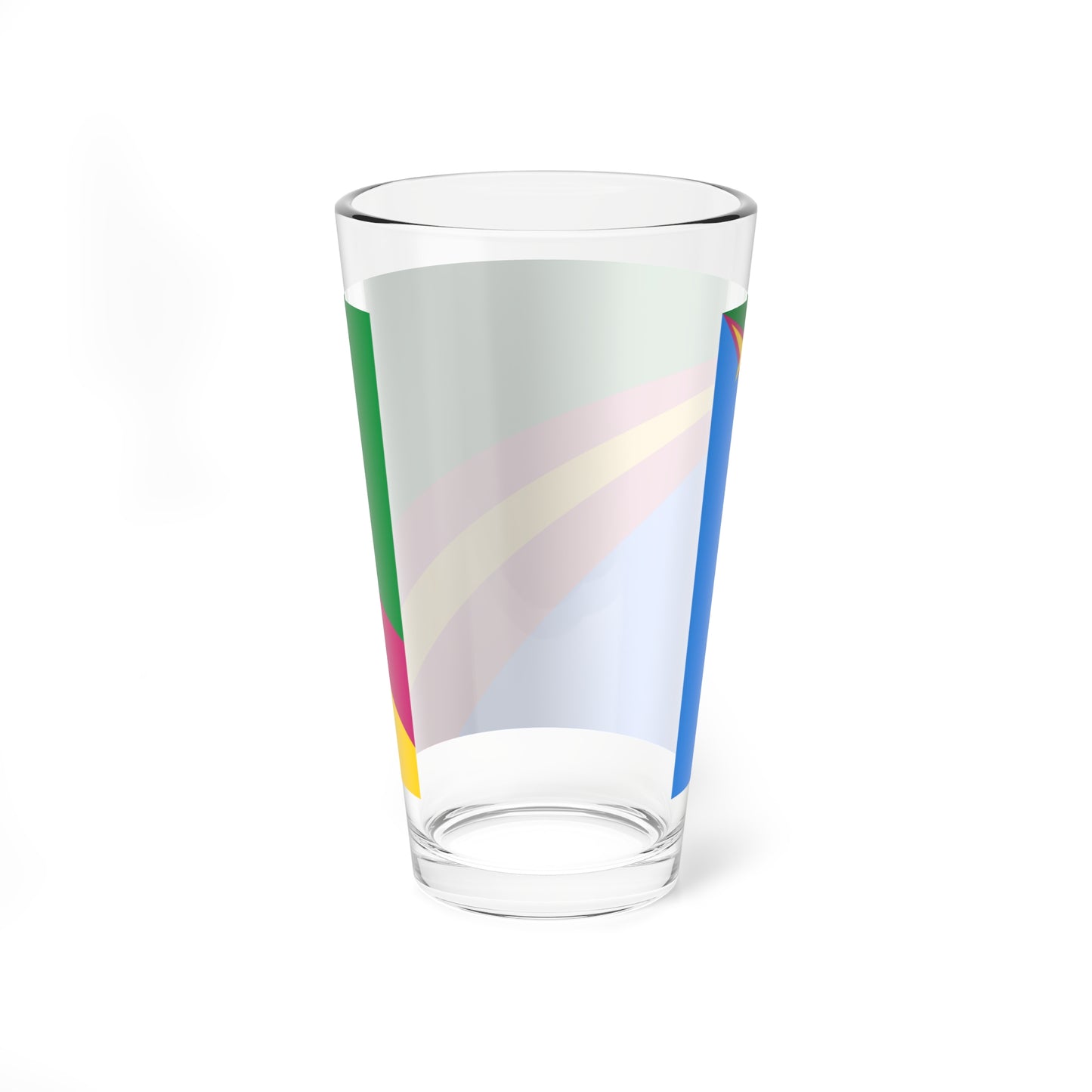 Flag of Zavolzhsk rayon Ivanovo oblast (Russia) Pint Glass 16oz