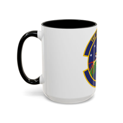 614 Air and Space Communications Squadron AFSPC (U.S. Air Force) Accent Coffee Mug