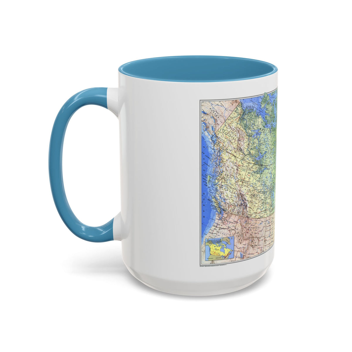 Canada (1985) (Map) Accent Coffee Mug