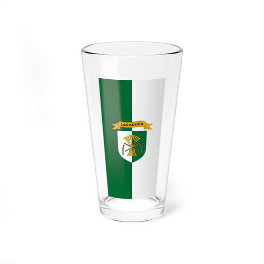 Flag of Csomoder (Hungary) Pint Glass 16oz