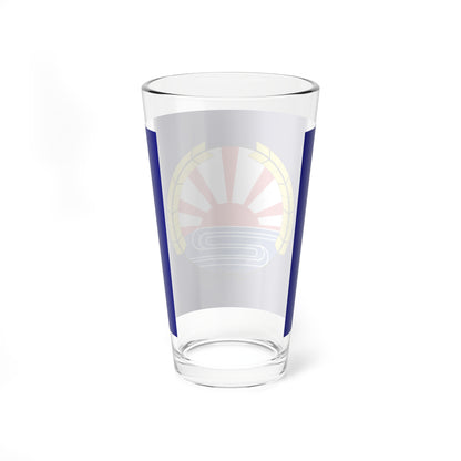 Flag of Aibetsu Hokkaido (Japan) Pint Glass 16oz