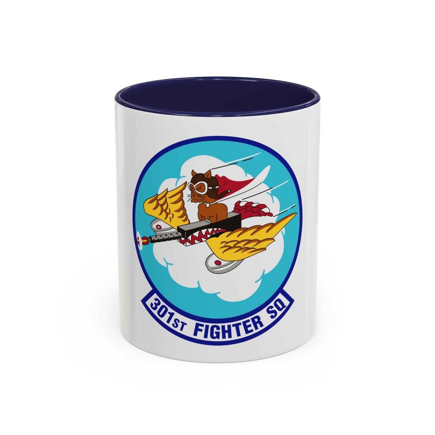 301st Fighter Squadron AETC Emblem (U.S. Air Force) Accent Coffee Mug