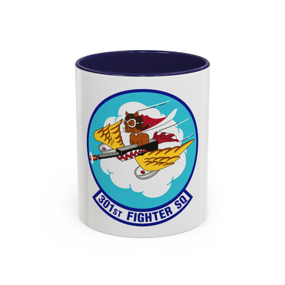 301st Fighter Squadron AETC Emblem (U.S. Air Force) Accent Coffee Mug