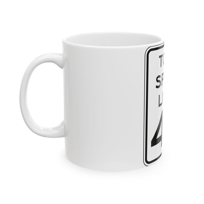 NYSDOT NYR2-6 (New York) (Road Sign) White Coffee Mug