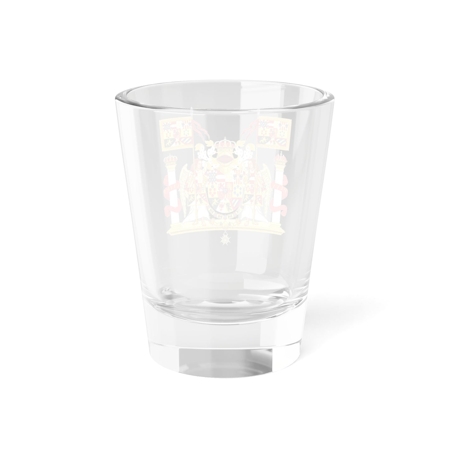 Full Ornamented Royal Coat of Arms of Spain 1931 (Spain) (Coat of Arms) Shot Glass 1.5oz