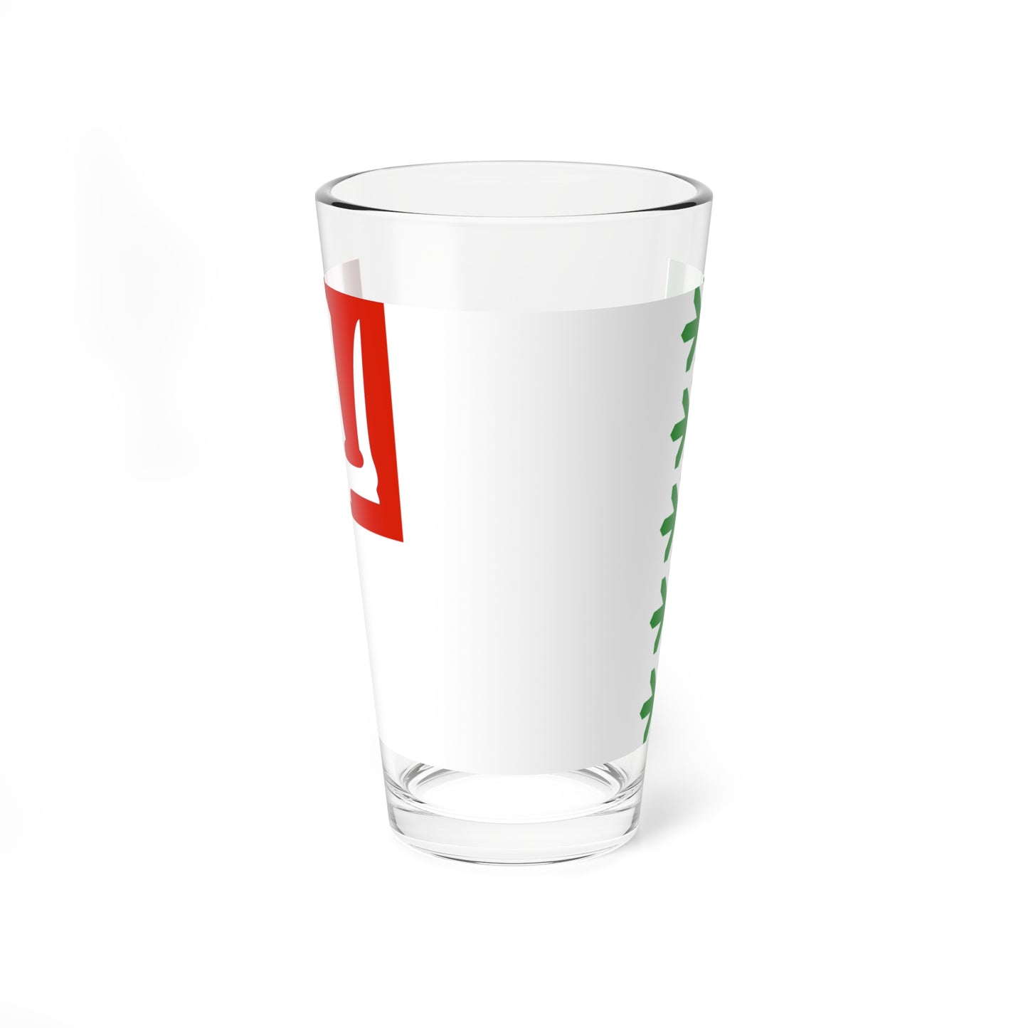 Flag of Volkhovsky rayon Leningrad oblast (Russia) Pint Glass 16oz
