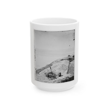 Charleston, S.C. Parapet Of Fort Sumter Looking Toward Morris Island (U.S. Civil War) White Coffee Mug