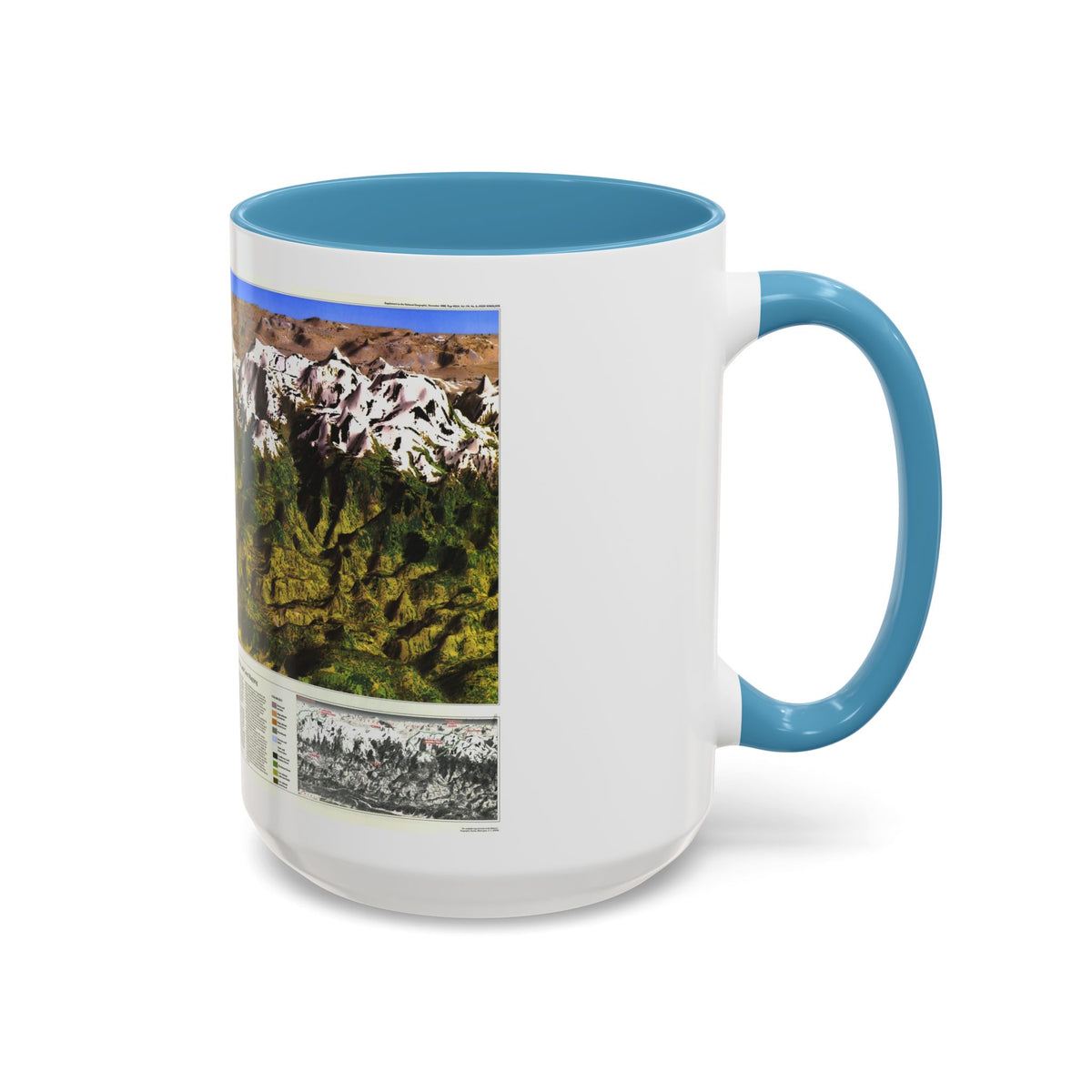 High Himalaya (1988) (Map) Accent Coffee Mug
