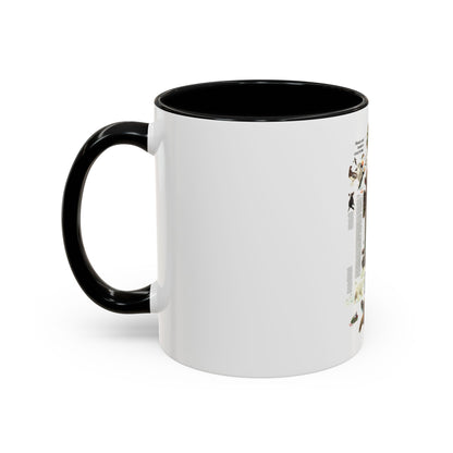 USA - Alaska, Beauty and Beasts (1975) (Map) Accent Coffee Mug