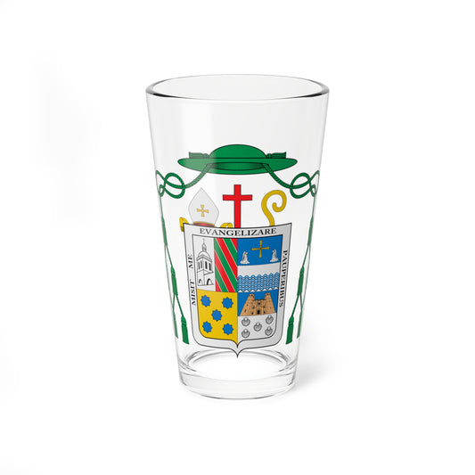 Escudo de Atilano Rodríguez Martínez (Spain) (Coat of Arms) Pint Glass 16oz