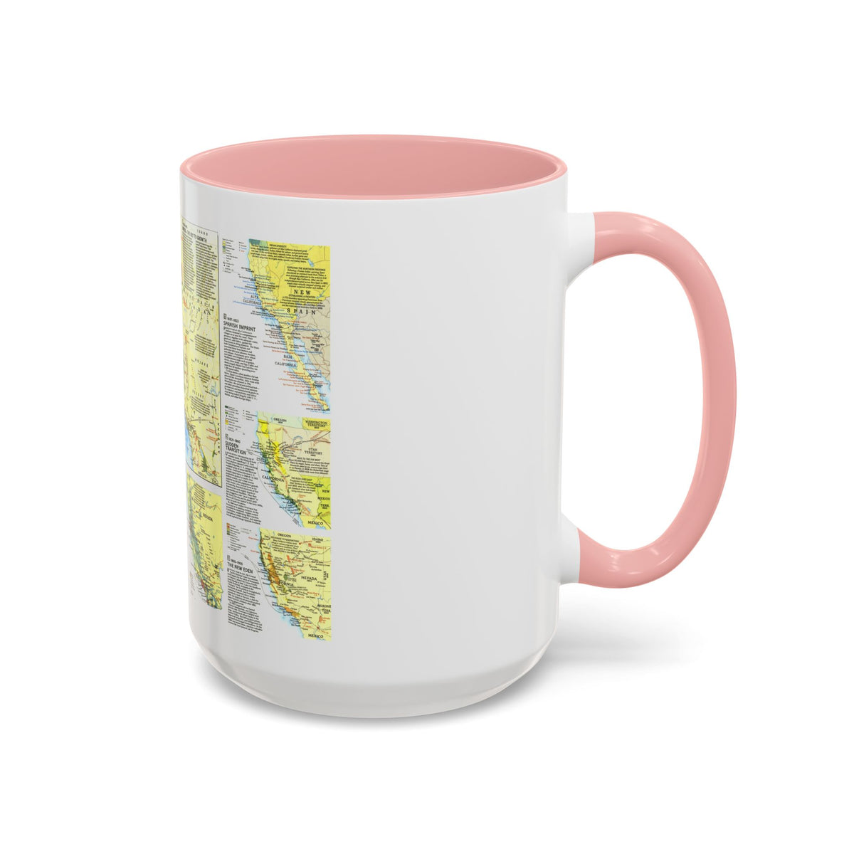 USA - Far West 2 (1984) (Map) Accent Coffee Mug