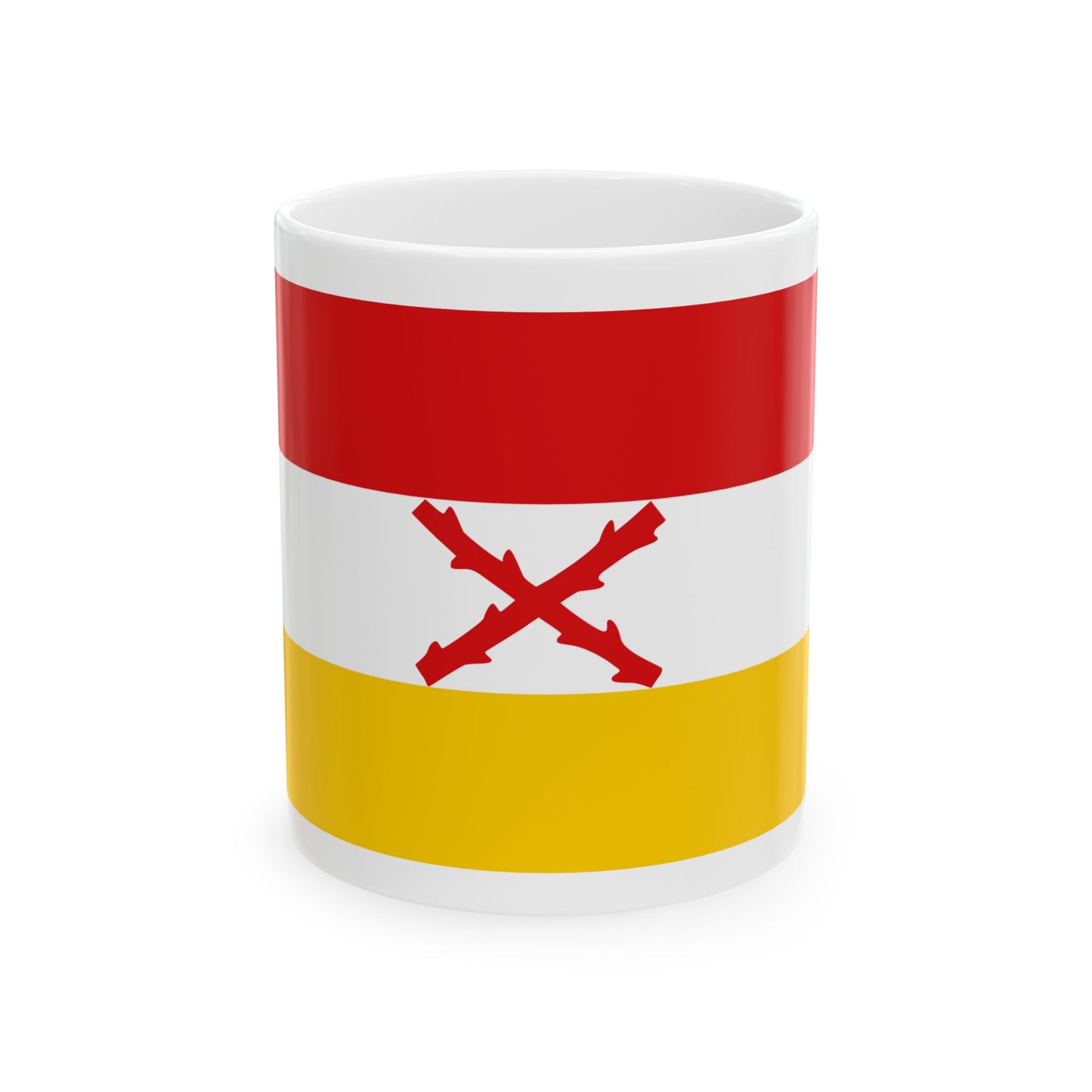 Civil ensign of the Spanish Netherlands (Belgium) White Coffee Mug