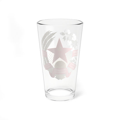 The coat of arms of the Tajik SSR 27.04.1935-20.05.1937 (Soviet Union) (Coat of Arms) Pint Glass 16oz