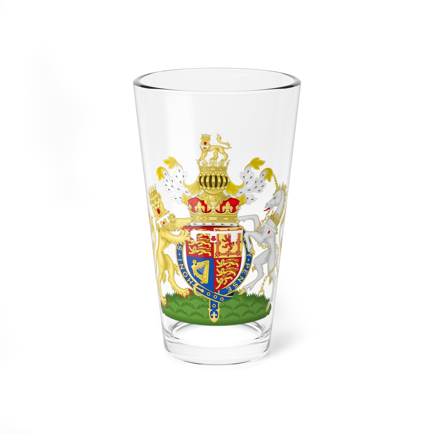 Coat of Arms of William Duke of Cambridge (United Kingdom) (Coat of Arms) Pint Glass 16oz