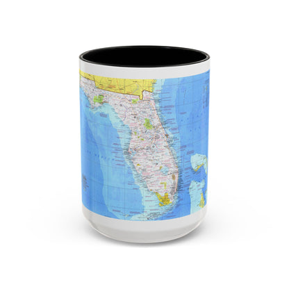 USA - Florida 1 (1973) (Map) Accent Coffee Mug