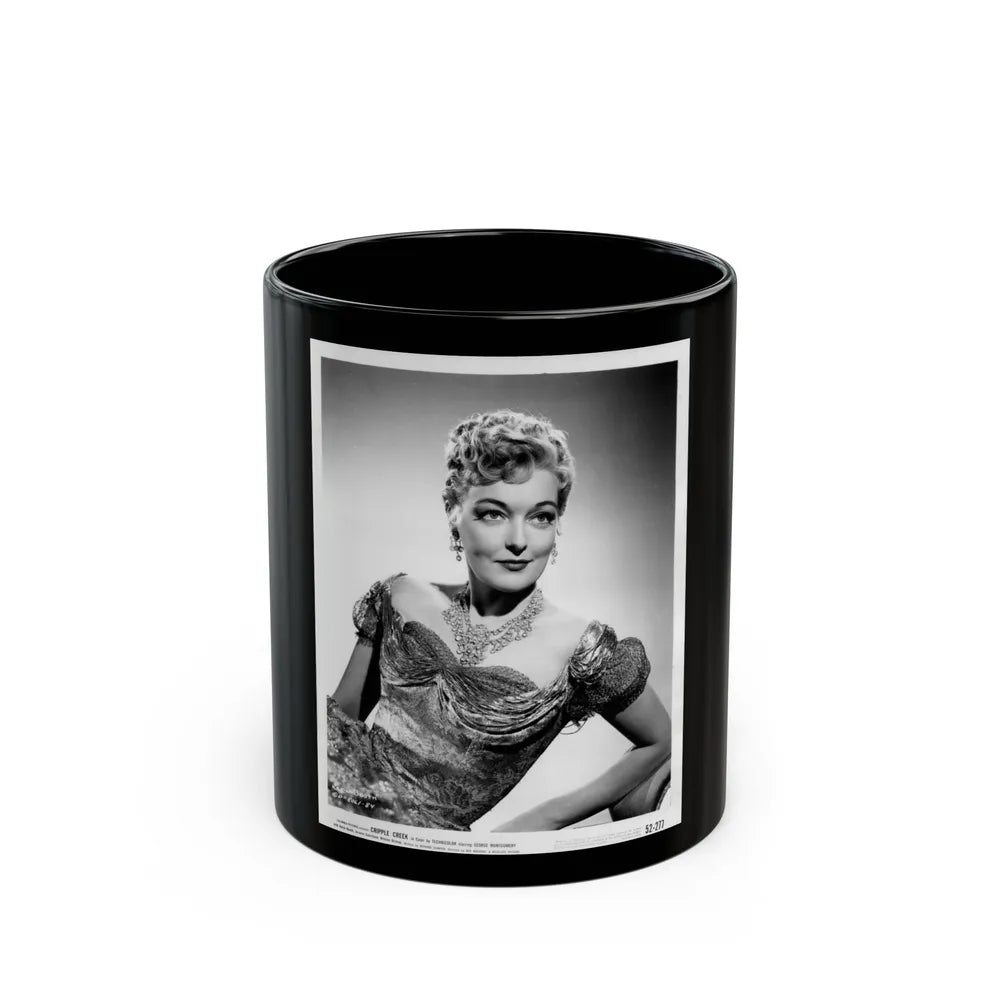 Karin Booth #12 (Vintage Female Icon) Black Coffee Mug-11oz-Go Mug Yourself