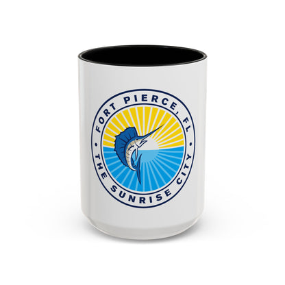 Seal of Fort Pierce Florida - Accent Coffee Mug