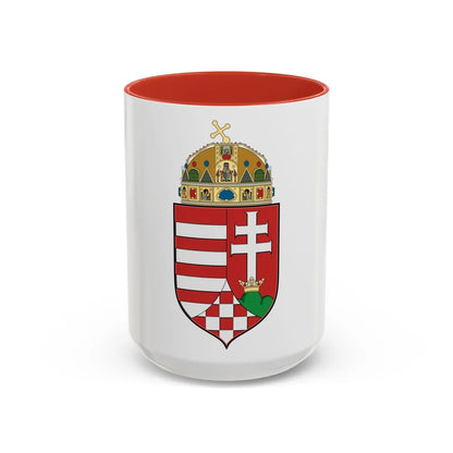 Hungary Country History (1916) - Accent Coffee Mug-15oz-Red-Go Mug Yourself