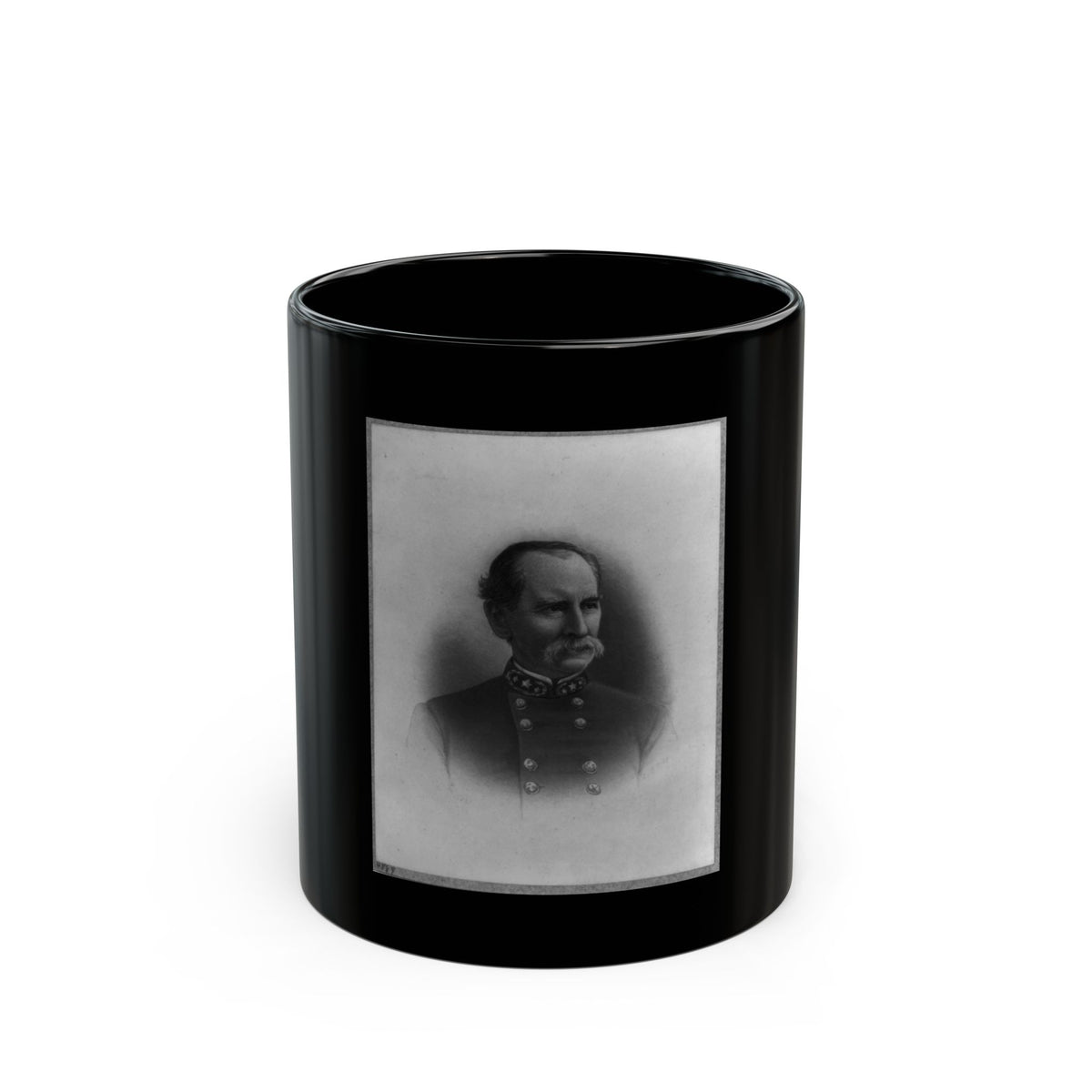 Brig. Gen. M.A. Stovall, Head-And-Shoulders Portrait, Facing Right (U.S. Civil War) Black Coffee Mug