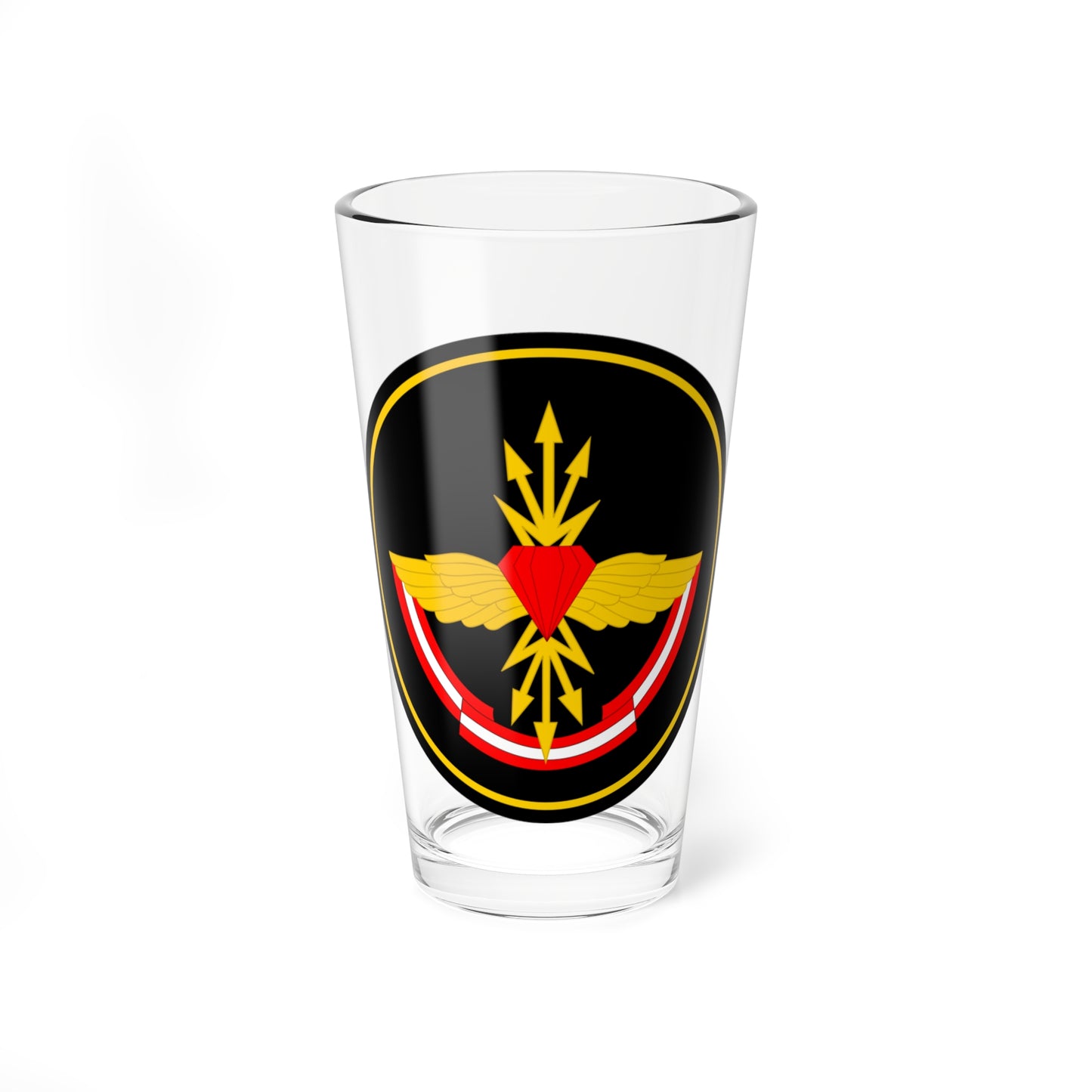 Emblem of the Russian military communications troop 2 (Russia) (Coat of Arms) Pint Glass 16oz