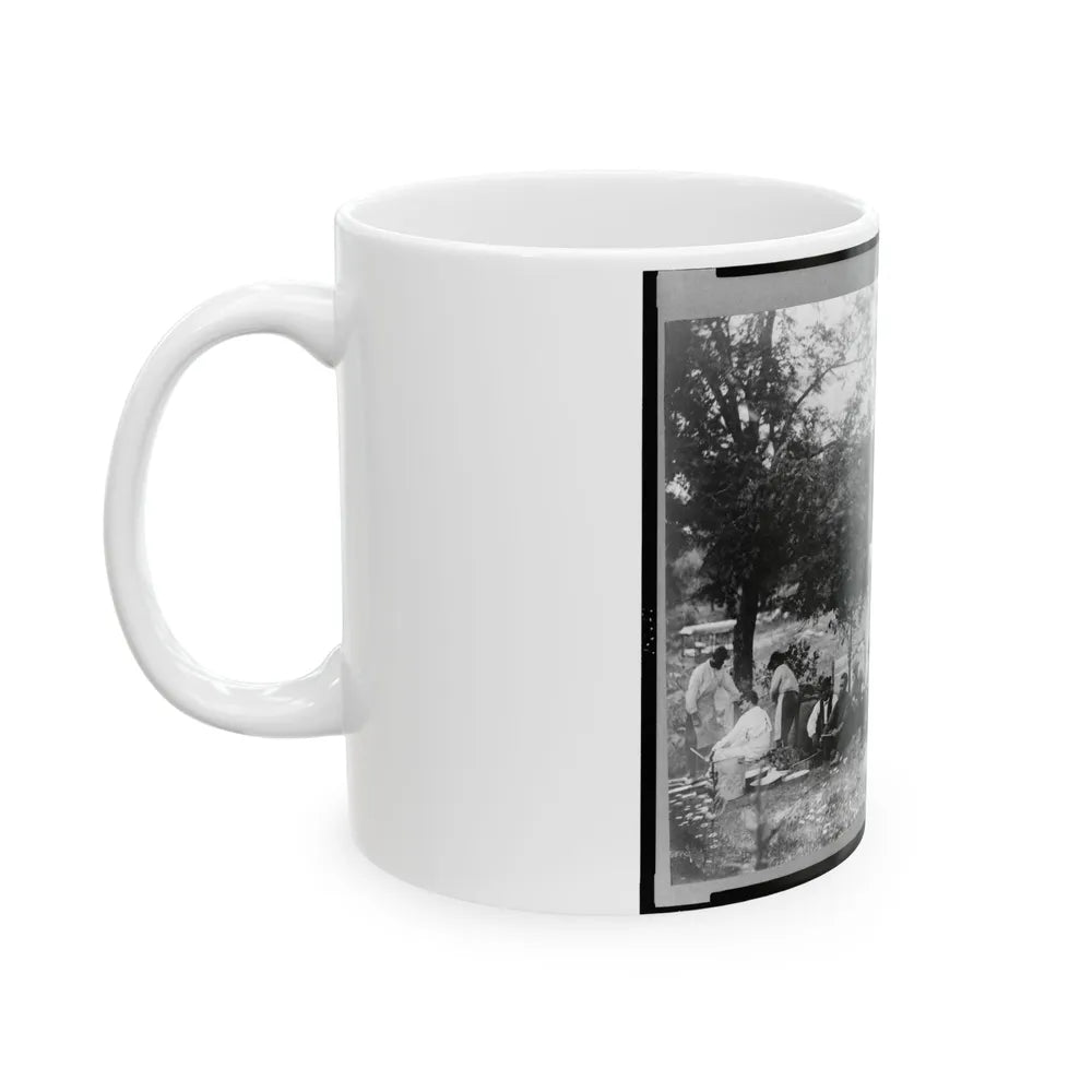 Gettysburg Camp Of Captain Huft (U.S. Civil War) White Coffee Mug-Go Mug Yourself