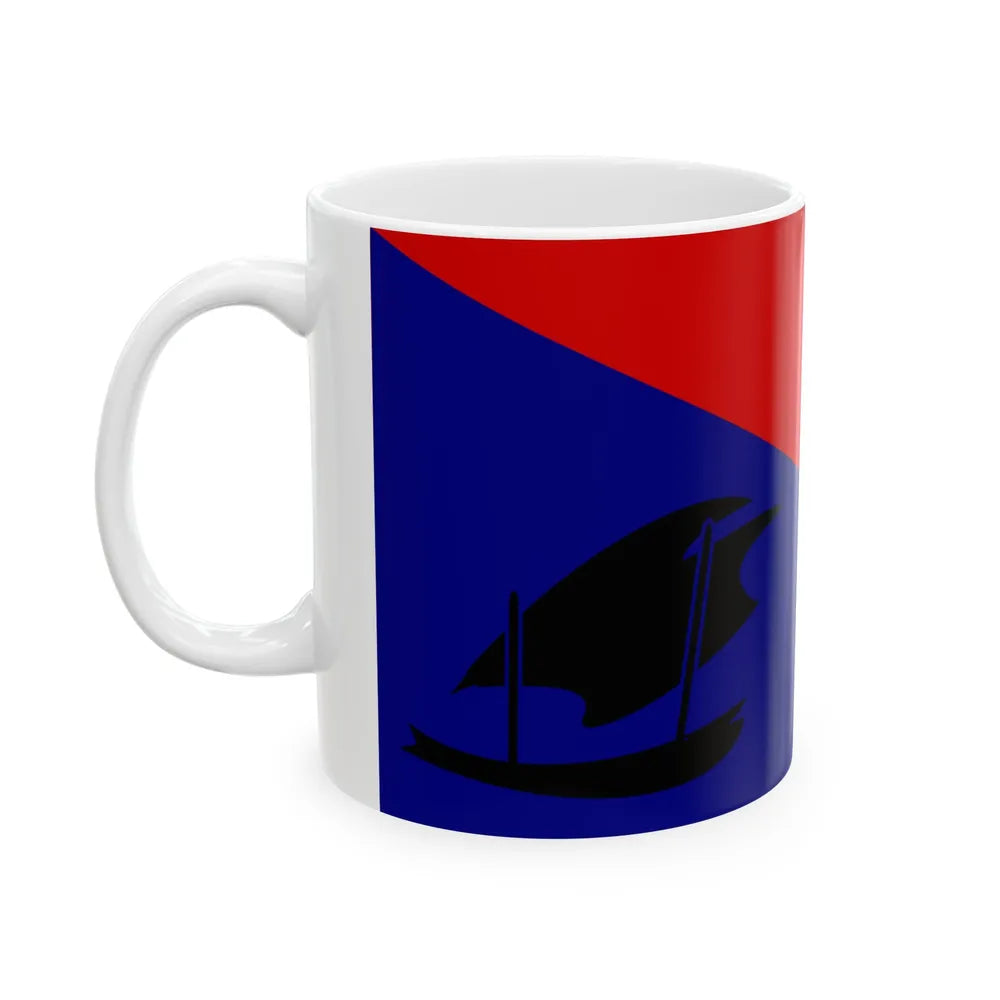 Flag of Central Province Papa New Guinea - White Coffee Mug-Go Mug Yourself