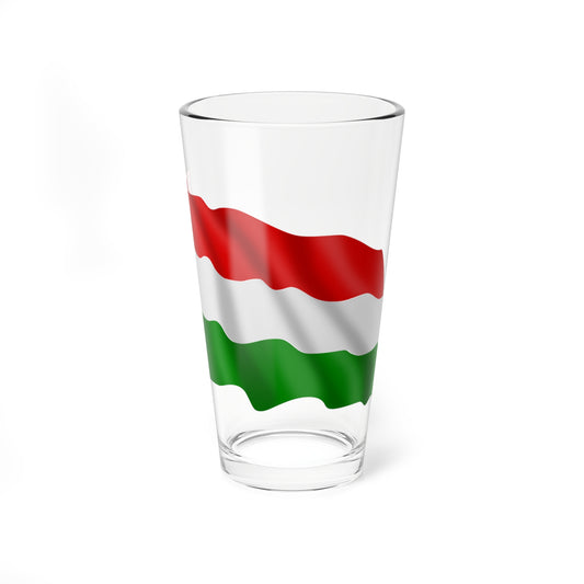 Hungary-flag (Hungary) Pint Glass 16oz