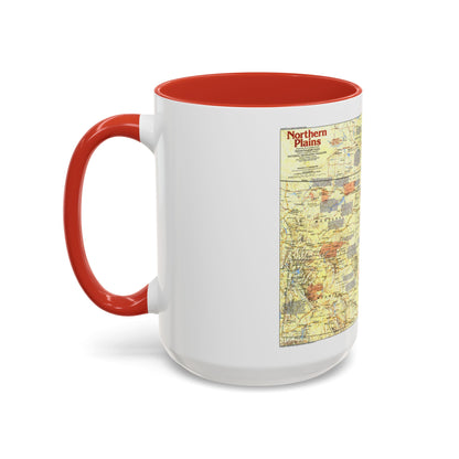 USA - Northern Plains 1 (1986) (Map) Accent Coffee Mug
