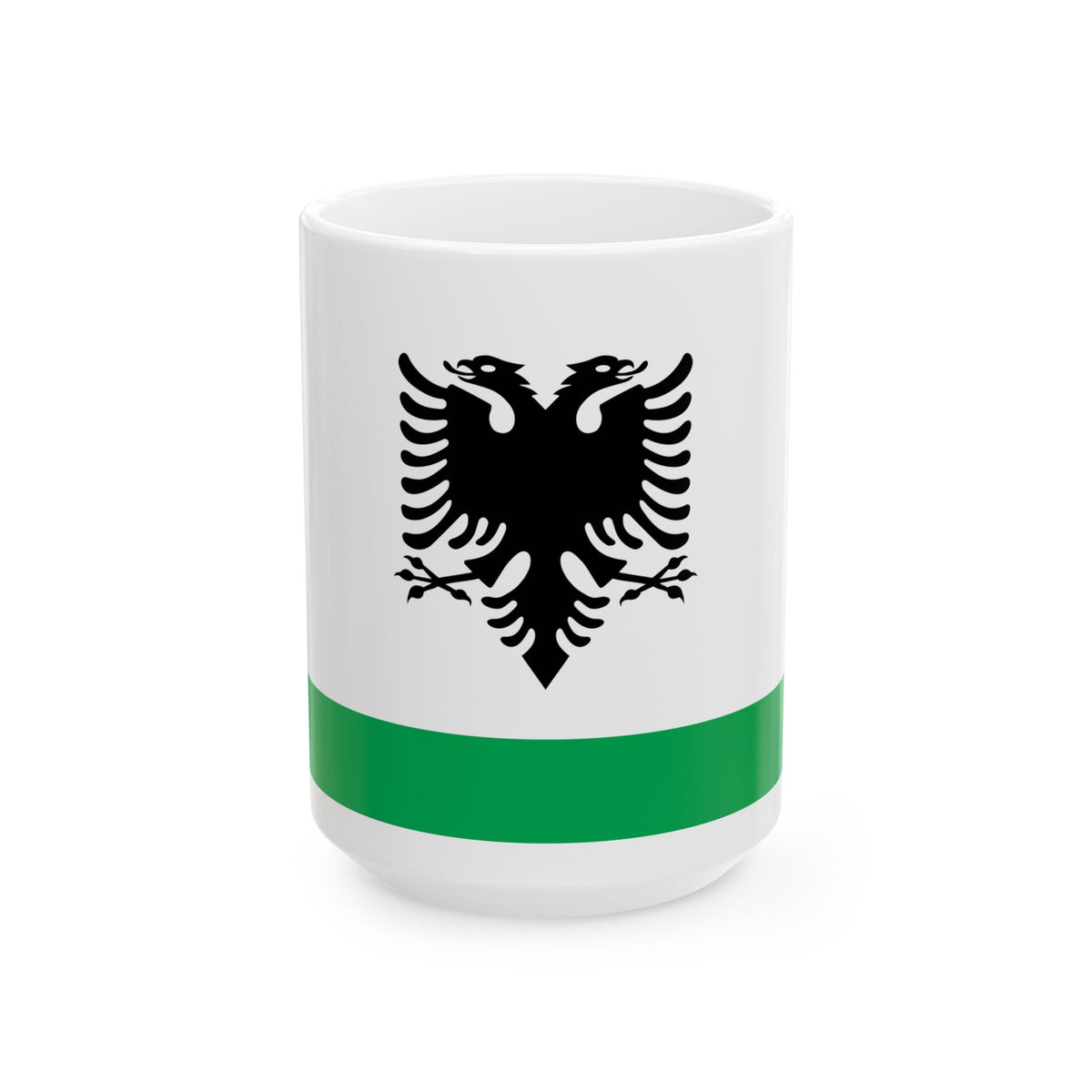 Albanian Coast Guard Ensign - White Coffee Mug