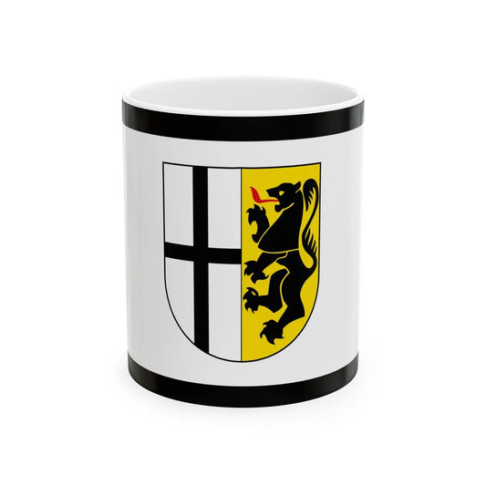 Flag of Rhein Kreises Neuss Germany - White Coffee Mug-11oz-Go Mug Yourself