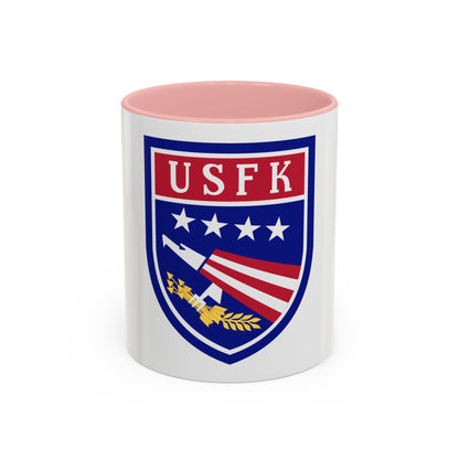 USAE United States Forces Korea (U.S. Army) Accent Coffee Mug